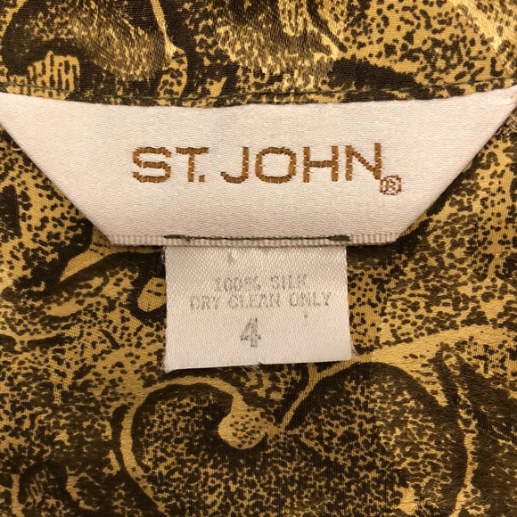ST.JOHN vintage silk blouse - Picture 6 of 8